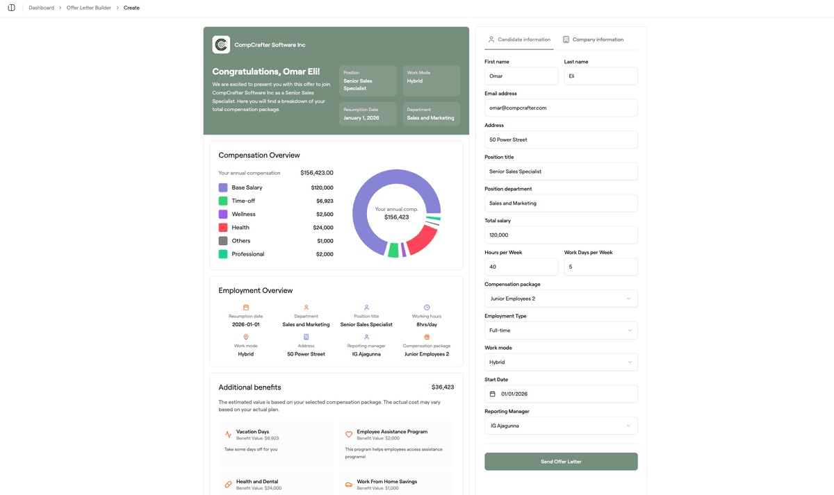 Branded Offer Letters